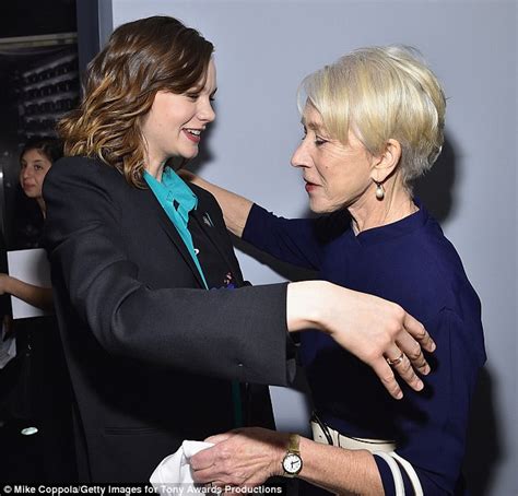 carey mulligan and helen mirren at pre tony awards party in nyc daily mail online