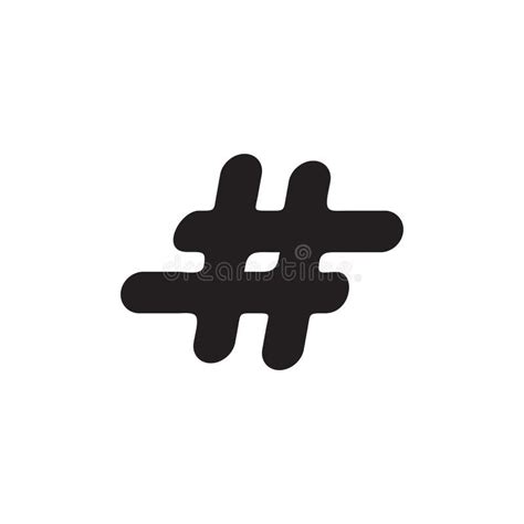 Hashtag Logo Icon Design Template Stock Vector Illustration Of Feed