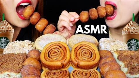 Asmr Cinnamon Rolls Ice Cream Coffee Cake Cinnabon Cereal Treat 리얼사운드 먹방 Kimandliz Asmr