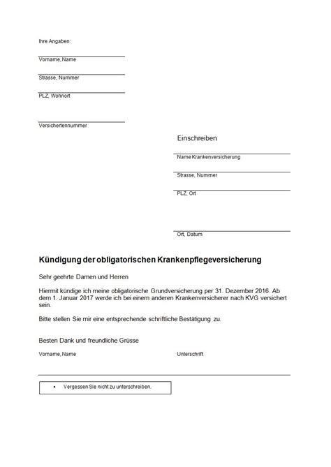 Jetzt chancen auf wohnung erhöhen! musterbrief_kündigung_grundversicherung - Stiftung für Konsumentenschutz