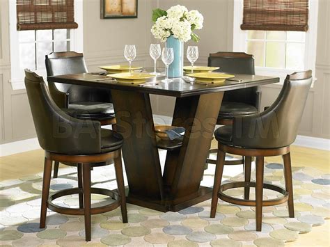 Counter height tables and chairs measure 6 inches less than pub height tables and chairs. Bayshore 5 PC Counter Height Set (Table and 4 Chairs ...