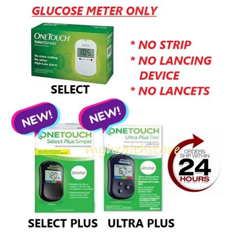 One Touch Select Select Plus Ultra Plus Flex Blood Glucose Meter