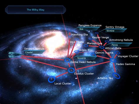 Mass Effect Milky Way Map