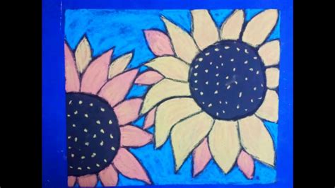 Sand Paper Art How To Draw Easily Flowers Activity Youtube