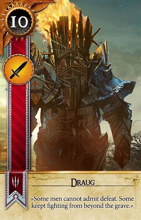 We did not find results for: Draug (Gwent Card) - The Witcher 3: Wild Hunt | The witcher 3, The witcher, Game card design