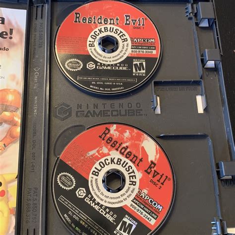 Resident Evil Gamecube 2002 Capcom Blockbuster Video Edition No