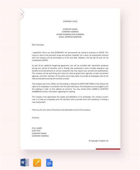 Great managers are masters in the art of employee recognition. FREE 11+ Sample Closing Business Letter Templates in PDF ...