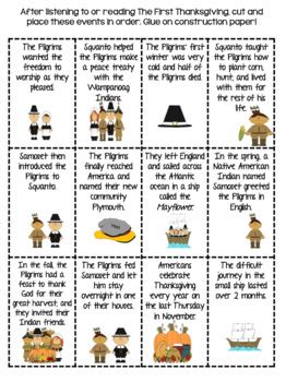 thanksgiving sequencing activities  monica megown tpt