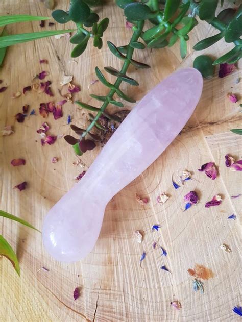 high quality rose quartz yoni wand crystal healing crystals etsy