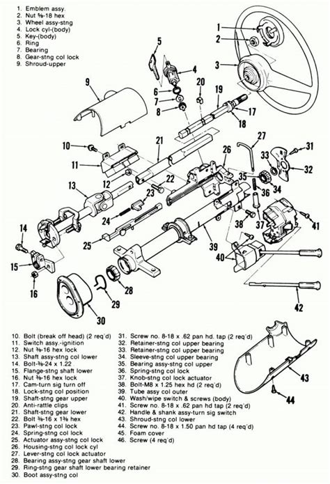 2005 Ford F150 Steering Column Diagram