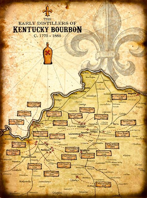 Kentucky Bourbon Trail Distilleries Map My Maps