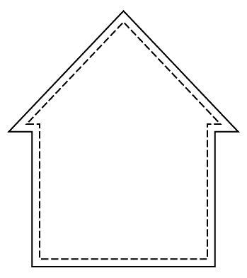house template | Templates 2 | House template, New home cards