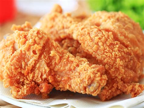 When the chicken has turned crisp golden color, take them out on a tissue paper. Fried Chicken Recipe — Dishmaps