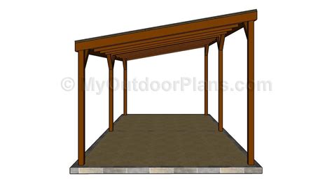 Attached Carport Plans Myoutdoorplans Free Woodworking Plans And