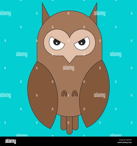 Owl Cartoon Icon Bird Animal Stock Photos And Owl Cartoon