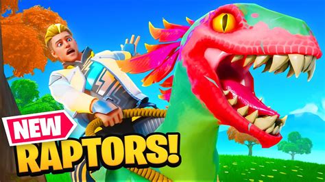 They Added Dinosaurs To Fortnite Raptor Update Youtube