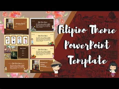 Filipino Theme PowerPoint Template Free Ppt YouTube