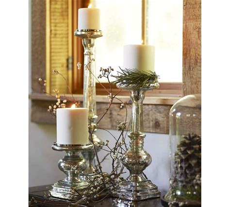 Tuscan rust brown forged metal links candle wall sconce large 39 farmhouse chic. Mercury Glass Pillar Holders | Pillar holders, Candles ...