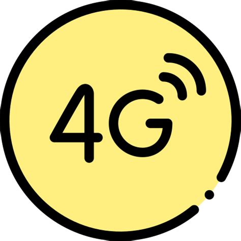4g Detailed Rounded Lineal Color Icon