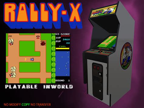 Second Life Marketplace Arcade Rally X Playable Promo