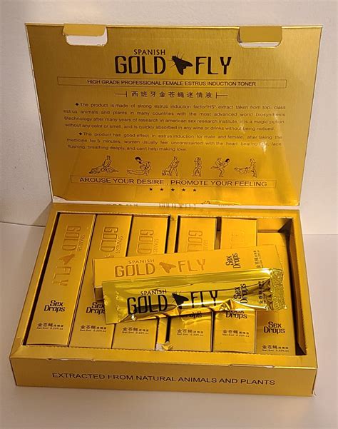 1 Box 12 Tubes Spanish Gold Fly Women Sex Drops Liquid Sex Booster