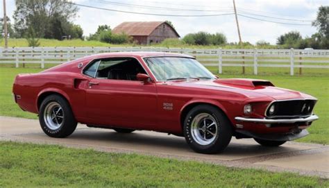 1969 Ford Mustang Boss 429 Gorgeous Candy Apple Red Classic Ford