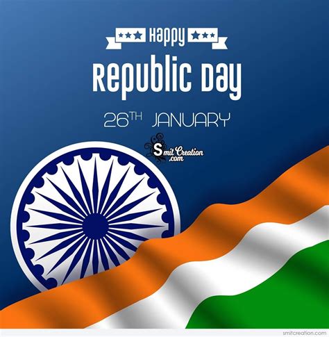 Happy Republic Day Graphic Card - SmitCreation.com