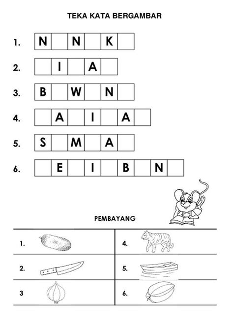 Untuk melihat topik pelajaran yang. teka silang kata bahasa melayu tahun 1 - Google Search in ...