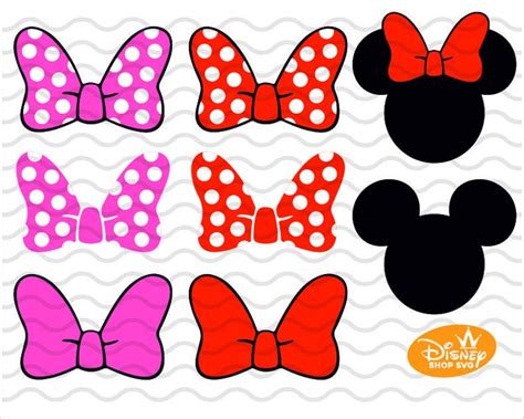 Minnie Bow Svg Mickey And Minnie Head Svg Minnie Mouse Bow Etsy