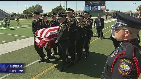 Slain Euless Police Officer Honored By Thousands Youtube