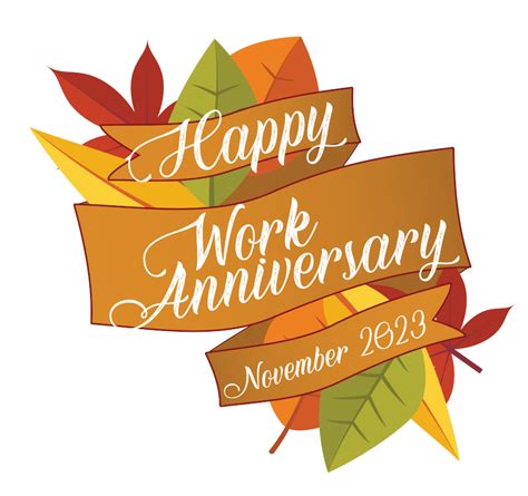 Congratulations To Those Celebrating Their Work Anniversary This Month