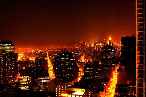 Our fire pits look great & last a lifetime. "New York City on Fire" by dapen | Redbubble