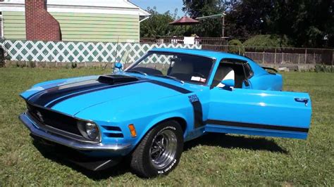 1970 Ford Mustang Boss 302 For Salematching Motor4 Speedgrabber Blue