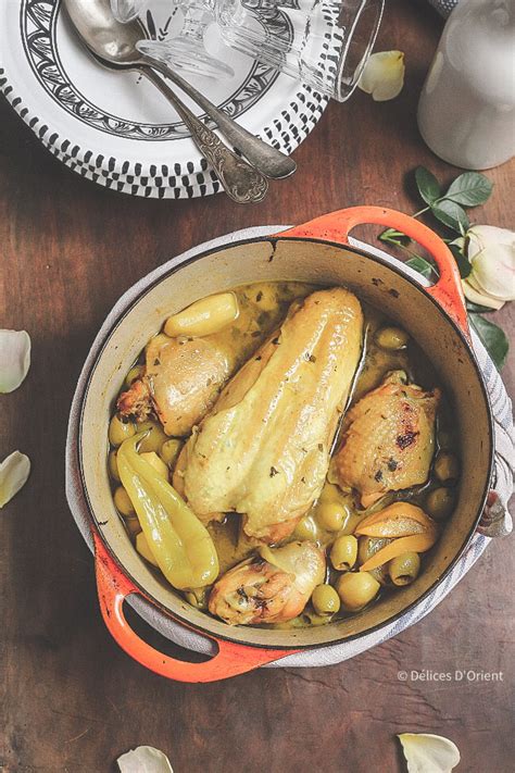 Tajine poulet aux olives et pommes de terre