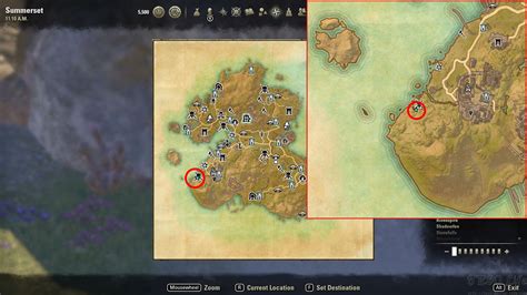 The Elder Scrolls Online Summerset Localizaciones De Los Mapas Del Tesoro