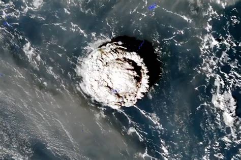 Tonga Volcanic Eruption Captured In Dramatic Satellite Video
