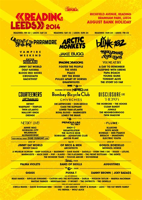 The main stage friday was headlined by queens of the stone age proving that they were festival debut. Reading and Leeds Festival 2014 - The Student Room