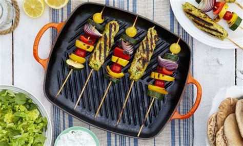 1 x le creuset cast iron almond rectangular grill. Le Creuset Rectangular Grill Plate Orange-Red 30 x 27 cm ...