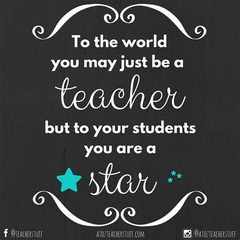 A Chalkboard Saying To The World You May Just Be A Teacher But To Your