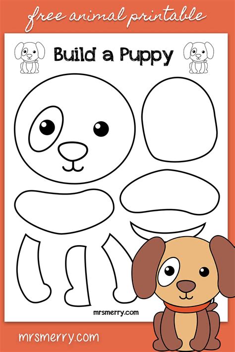 These creatures will get into your cabinets, into your food and your personal items. Free Kids Printable - Build a Puppy - Free Easy Kids Craft ...