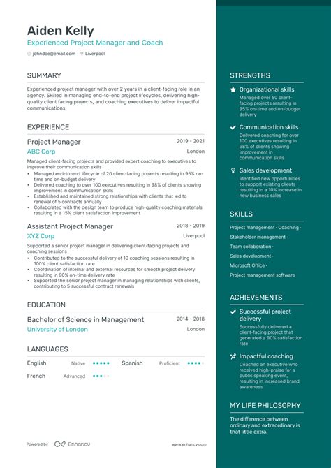3 Coaching Cv Examples For 2023