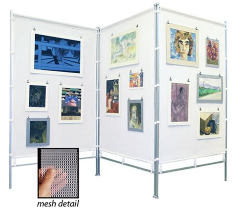 Flourish Zig Zag Meshpanels Three Panel Display Walls Blick Art Materials