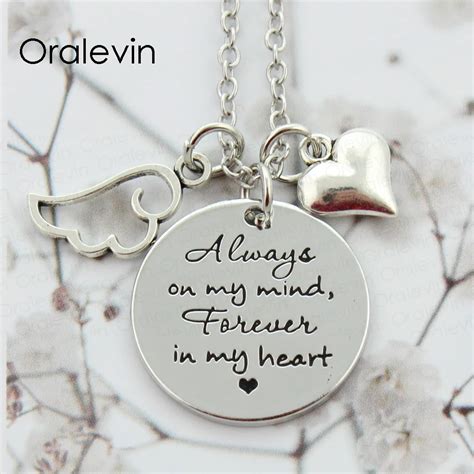 Always On My Mind Forever In My Heart Inspirational Custom Memorial