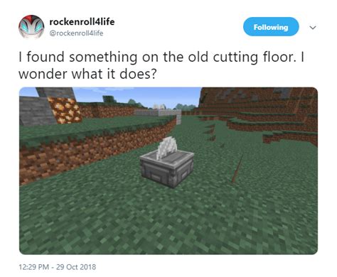 Add lava to the far side of the trench, and the water and lava should cool into stone. Is the minecraft pocket edition stone cutter about to return?