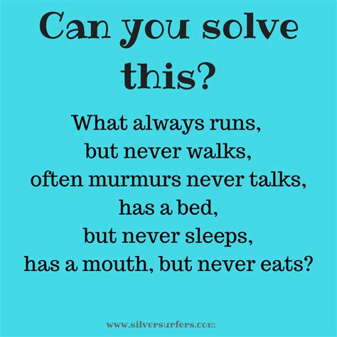 These puzzles in english have been put together wonderfully. Riddles with answers - Silversurfers in 2020 | Riddles ...