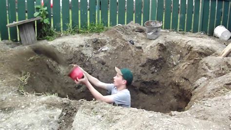 Digging Deep Hole In Backyard Part 2 Youtube