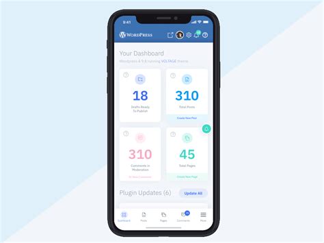 Put the entire bamboohr experience in the hand of every employee. Wordpress Dashboard Redesign (Mobile App) by Garrett ...