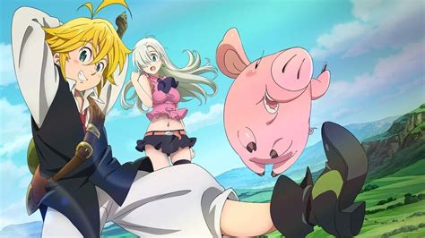 Cool unforgettable characters, lots of action and a nice story make this a must read or must watch for any anime and manga fan. Meliodas, Hawk, Elizabeth, Nanatsu no Taizai, 4K, #4 ...