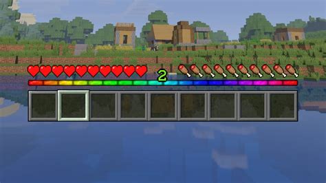 Rainbow Xp Bar Minecraft