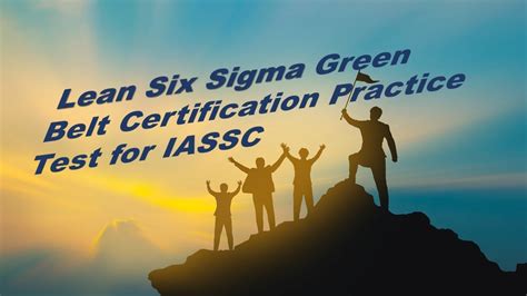 Lean SIX SIGMA Green Belt IASSC Certification Practice Test YouTube